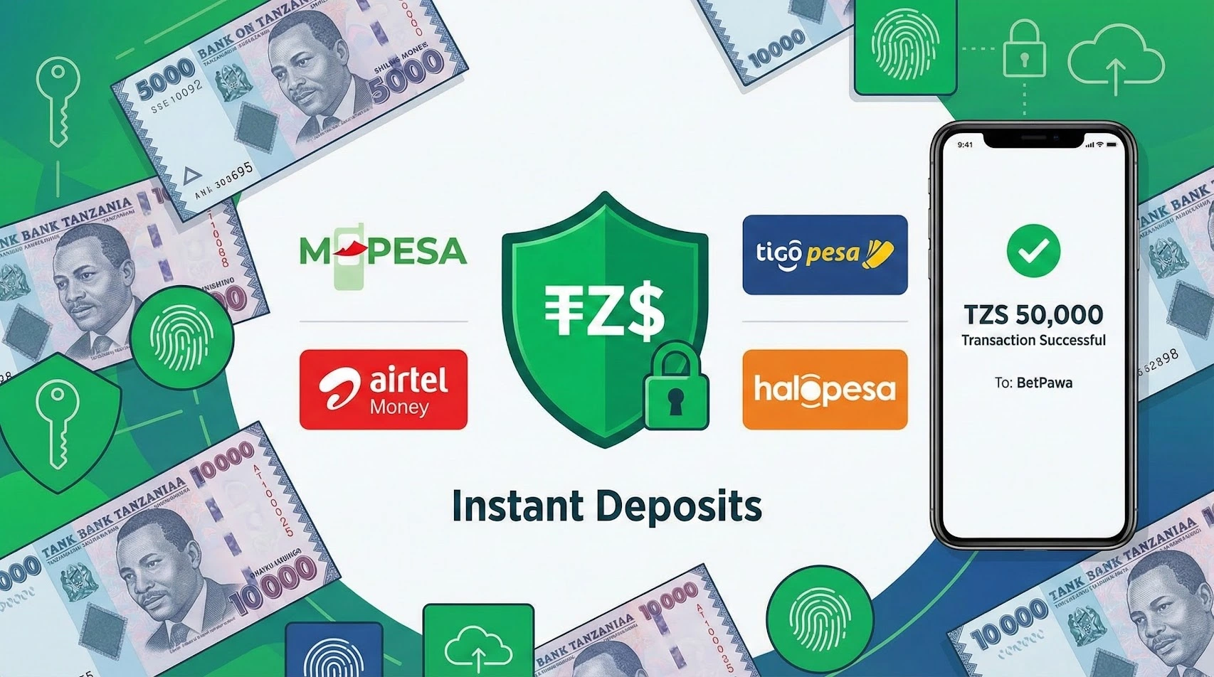 Betpawa Payment Methods - Mobile money deposits in Tanzania