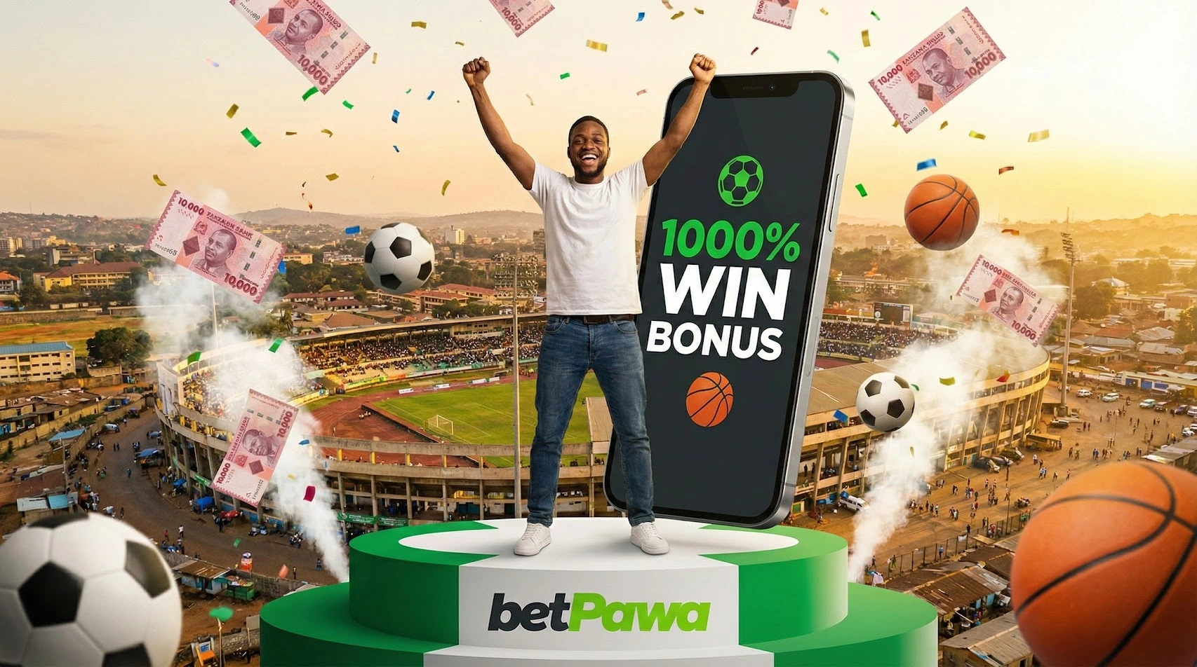 Betpawa Win Bonus - Up to 1000% rewards for Tanzania players